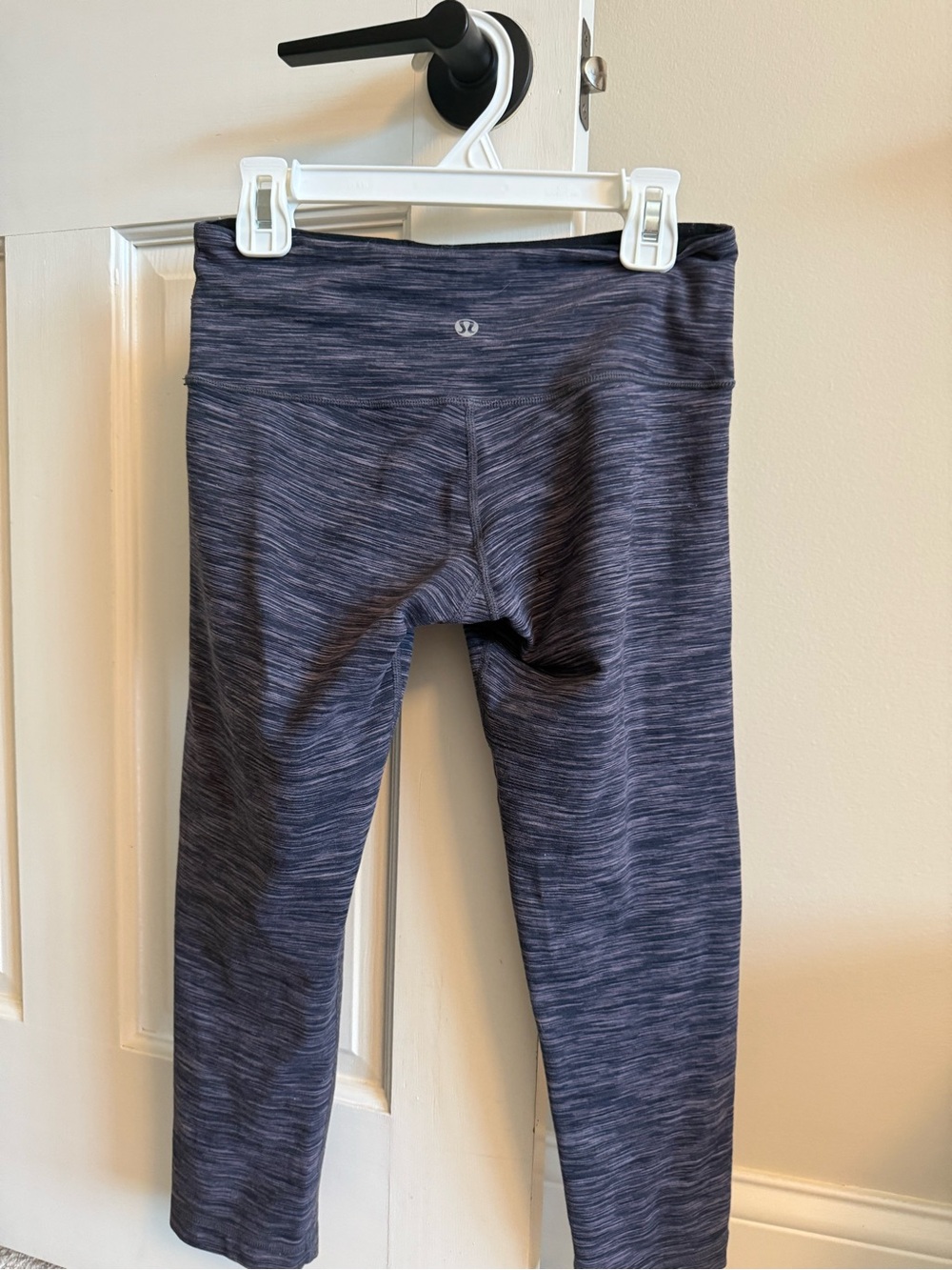 Lululemon Low-Rise Wunder Under Crop Leggings Purple Space Dye